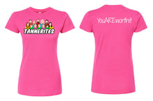 Load image into Gallery viewer, ***NEW NEW NEW*** Tannerites NEW Logo Ladies Jersey Slim Fit T-Shirt