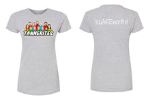 Load image into Gallery viewer, ***NEW NEW NEW*** Tannerites NEW Logo Ladies Jersey Slim Fit T-Shirt