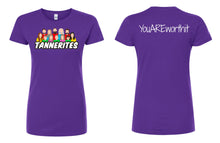 Load image into Gallery viewer, ***NEW NEW NEW*** Tannerites NEW Logo Ladies Jersey Slim Fit T-Shirt
