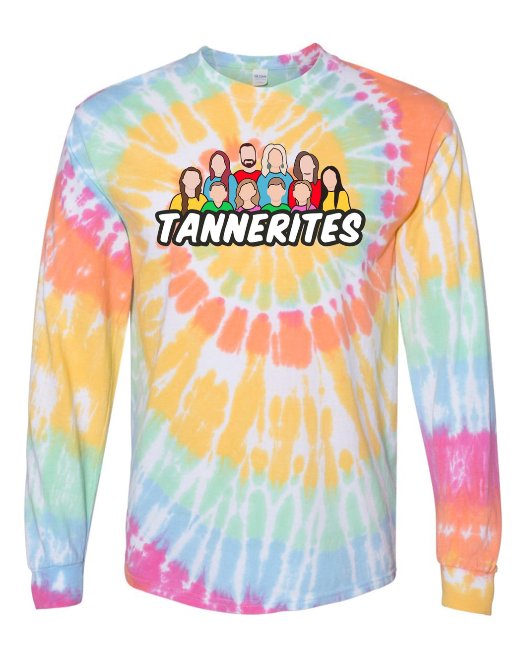 Tie Dyed Tannerited Long Sleeve T-Shirt ADULT Dyenomite 240MS